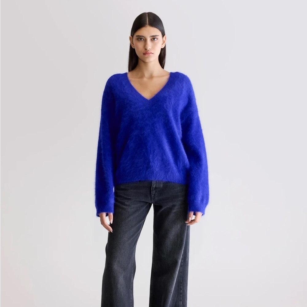 bellerose DATHE ANGORA-BLEND SWEATER Purple Women’s Size 4 Oversized - Picture 2 of 10